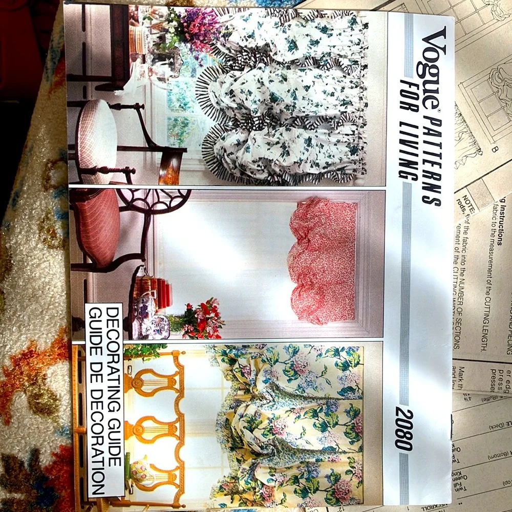 VOGUE MCCALLS SIMPLICITY HOME DECOR IN A SEC & HOME DECOR UNCUT PATTERNS